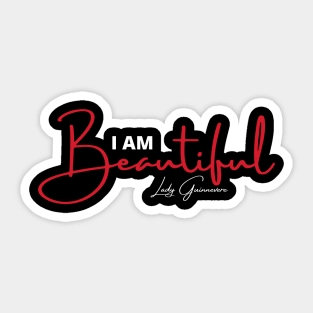 I Am Beautiful Sticker